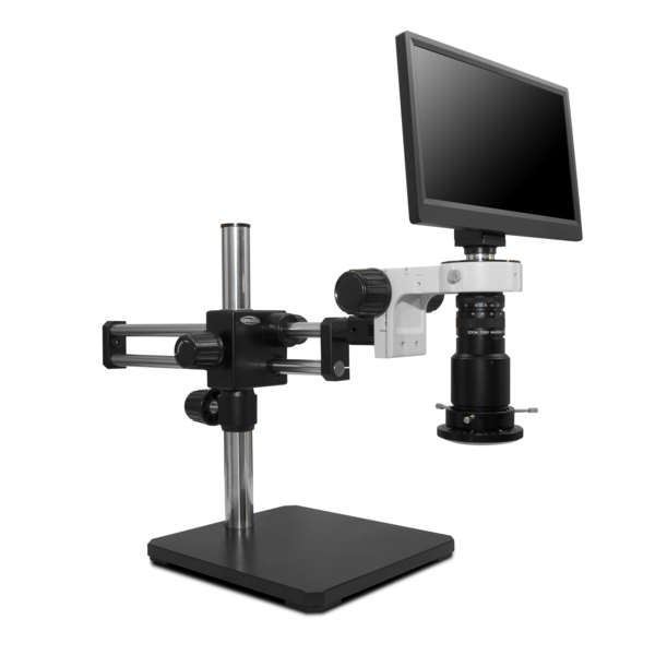 Scienscope Macro Digital Inspection System With LED Light On Dual Arm Stand MAC3-PK5D-R3